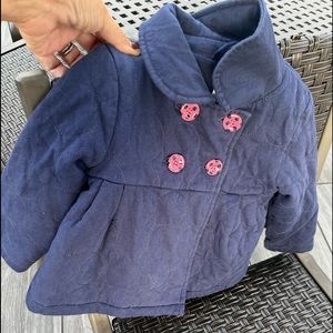 GYMBOREE Quilted Peplum Jacket 2t-3t